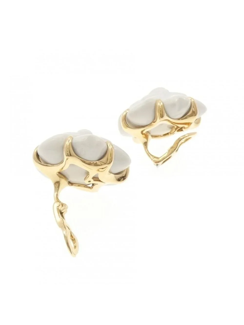 Chanel Camellia Large Earrings